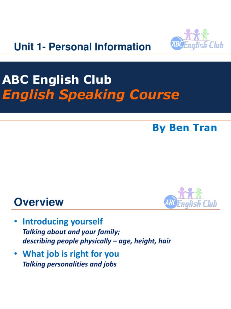 Unit 1 - Personal Information | PDF | Stepfamily | Interpersonal ...