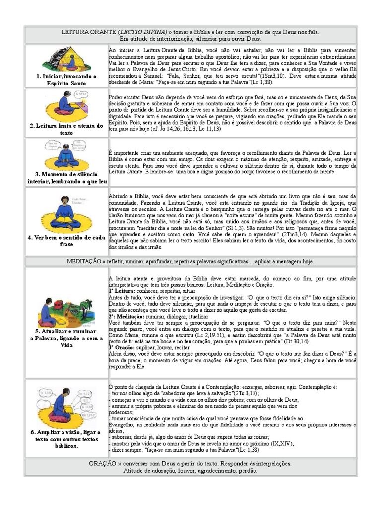 Leitura Orante - 10 passos | Oração | Bíblia | Avaliação gratuita de 30