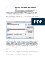 Unidad 5 - Avanzado - Gestionar Diccionarios Personalizados