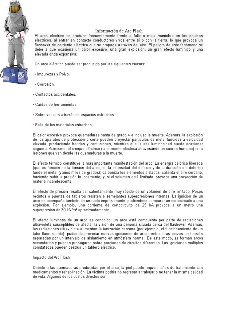 Arc Flash | PDF | Descarga eléctrica | Corriente eléctrica