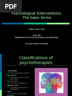 Introduction to Clinical and Counselling Psychology 09 - Interventions - The Basic Forms