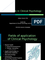 Introduction to Clinical and Counselling Psychology 10 - Specialities in Clinical Psychology