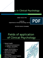 Introduction To Clinical and Counselling Psychology 10 - Specialities in Clinical Psychology