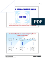 Aula 4 - Testes de Hipóteses - Variancias e Proporcoes