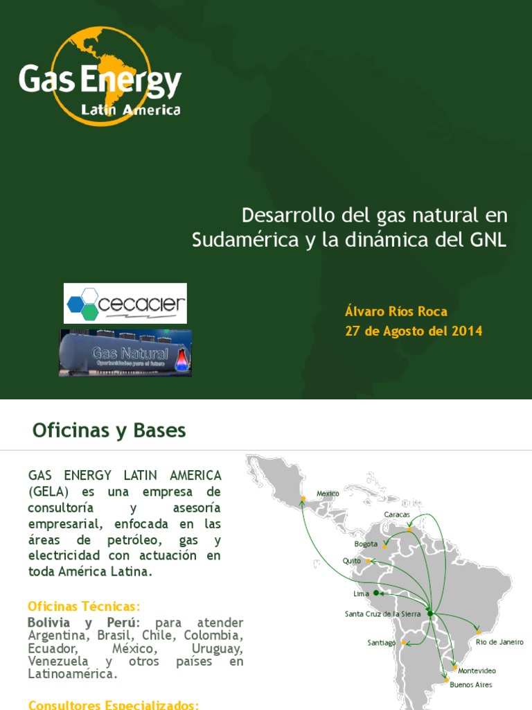 GELA y el Gas Natural en Sudamérica | PDF | Gas natural licuado ...