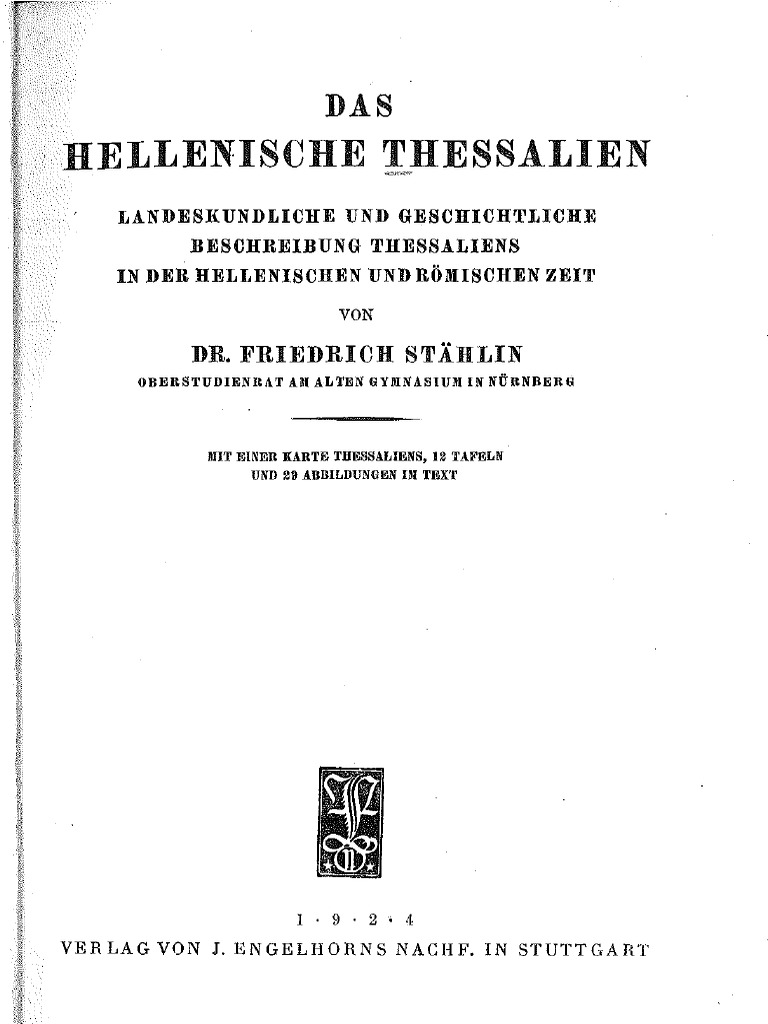 Stahlin Das Hellenische Thessalien