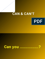 Can I or Can't I - Interactive Activity on Abilities in English