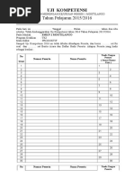 Berita Acara Daftar Hadir Praktik 2016