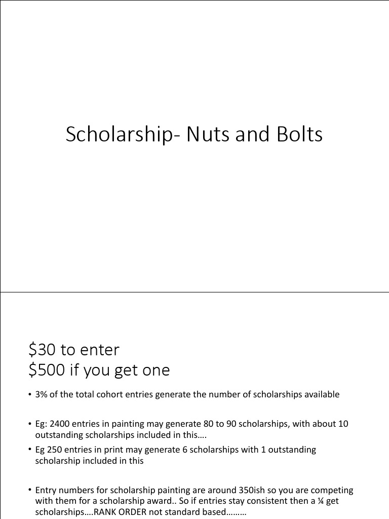 ScholarshipNuts and Bolts PDF Critical Thinking Design