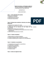 Métodos de muestreo y estimación de parámetros en Estadística II UNAM