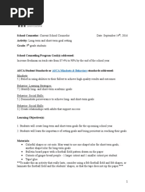 asca lesson plan