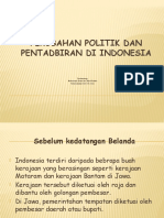 Perubahan Politik Dan Pentadbiran Di Indonesia