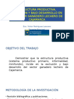 Estructura Productiva, Bajo Desarrollo y Exclusion en El Sector Lechero de Cajmarca