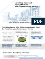 Penyediaan Hunian Layak Bagi Masyarakat Berpenghasilan Rendah (MBR) Dalam Rencana Pembangunan Jangka Menengah Nasional 2015-2019