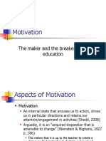 Motivation: The Maker and The Breaker of An Education