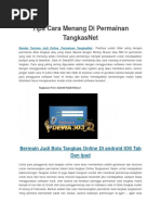 Download Tips Cara Menang Di Permainan TangkasNet by DewaTigakosongtigaBet SN299536642 doc pdf