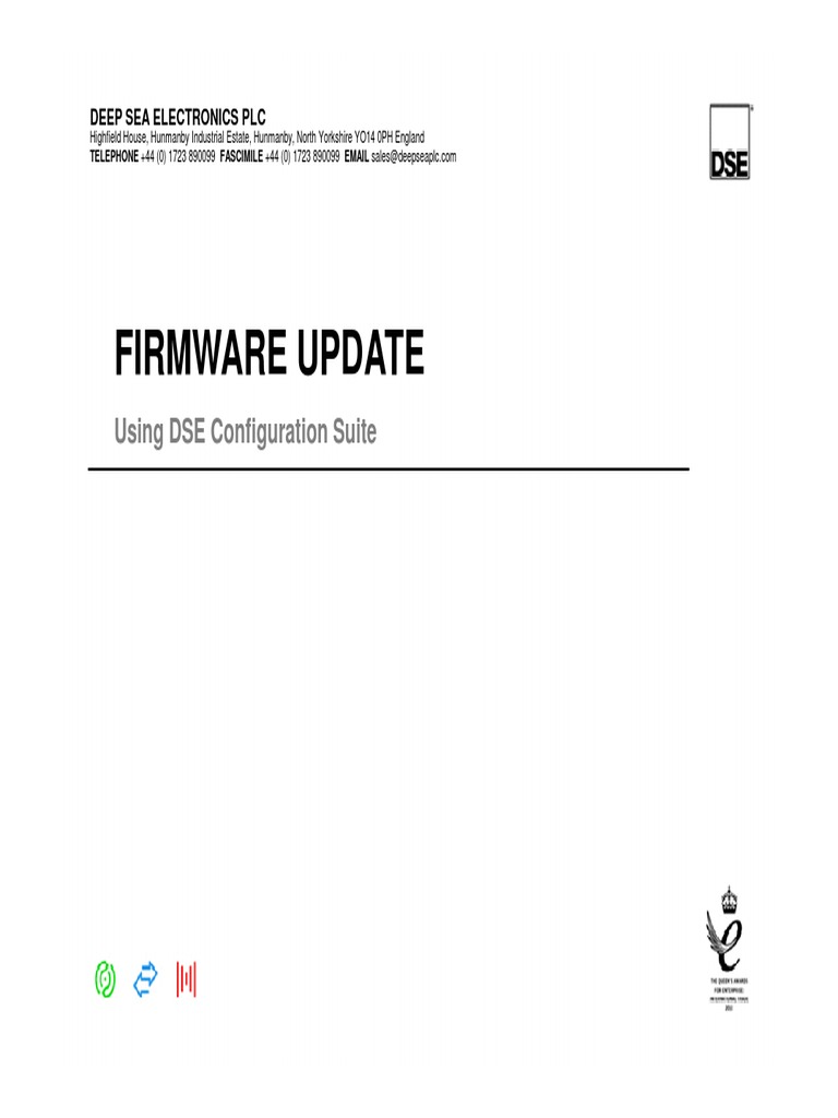 DSE Firmware Update Guide | PDF
