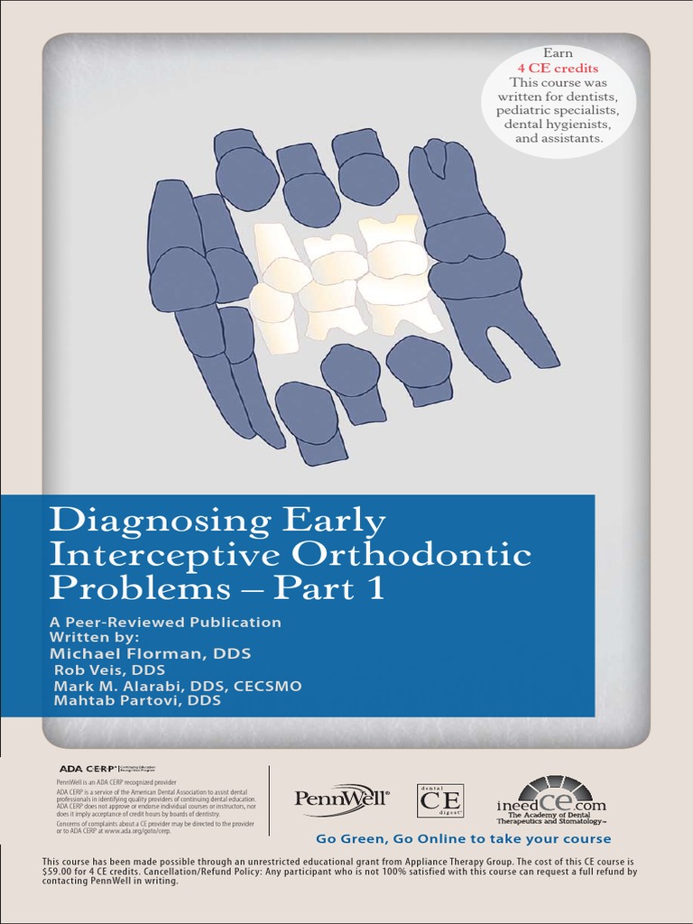 Diagnosing Early PT 1 | PDF | Orthodontics | Tooth