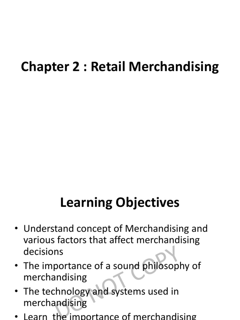 Principles of Retail Merchandising | PDF | Merchandising | Retail