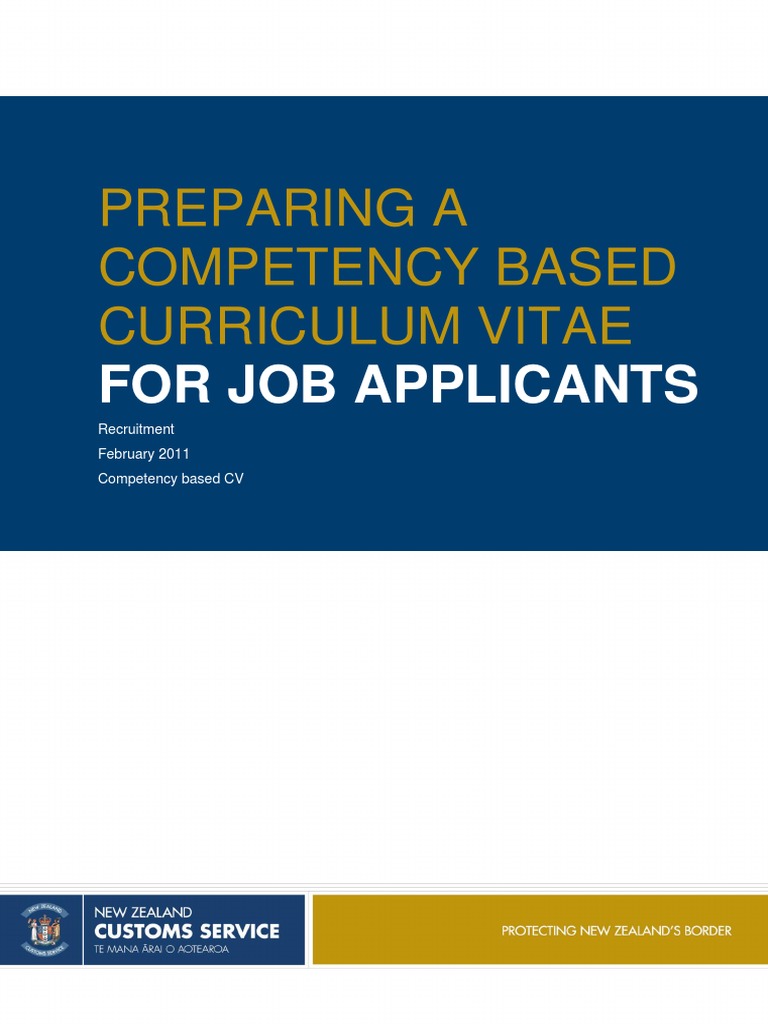 Competency Based CV For Job Application | PDF | Competence (Human