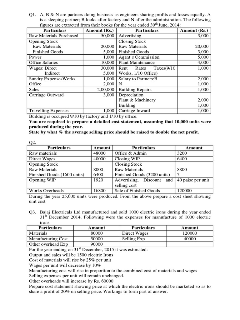 what does assignment cost mean