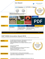 SAP HANA Innovation Award Is Back For A Third Season!