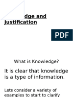 Knowledge Justificationemt