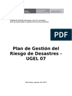 Plan de GestiÃ³n del Riesgo de Desastres de la UGEL 07  (1).docx
