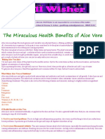 The Miraculous Health Benefits of Aloe Vera