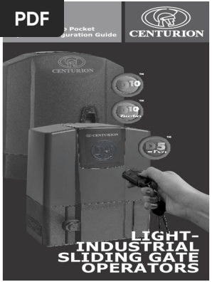 Centurion gate motor doss fault
