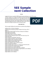 Free Sample Document Collection List