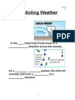 Predicting Weather: Cold Front
