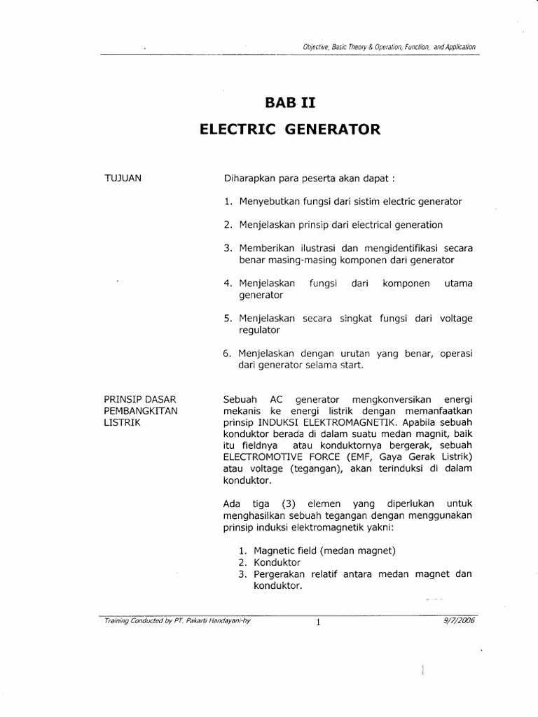 Generator Training