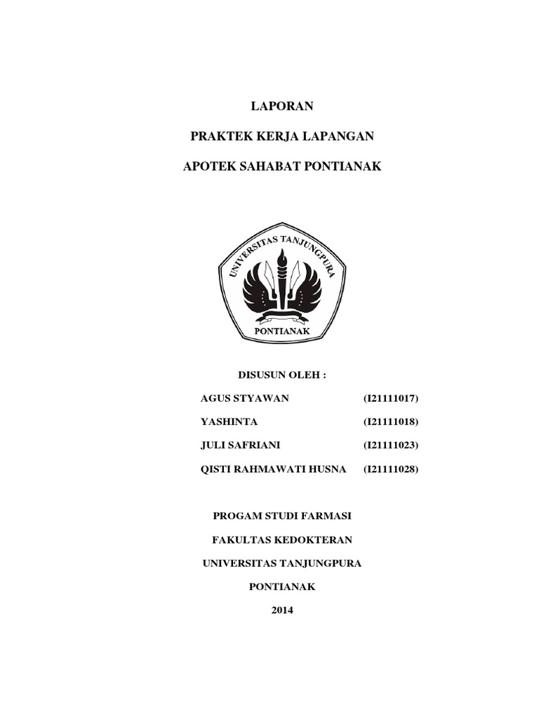 Contoh Laporan Pkl Di Apotek