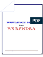 Kumpulan Puisi Pilihan Karya Ws Rendra