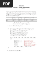 Integer Programming Practice