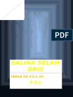Selam Dris Saliha FOL03 Tarea
