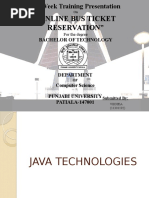 online bus reservation  Ppt