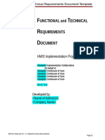 Functional and Technical Requirements Template