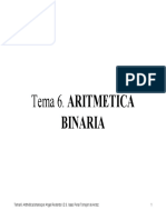 Tema 6. Aritmetica Binaria