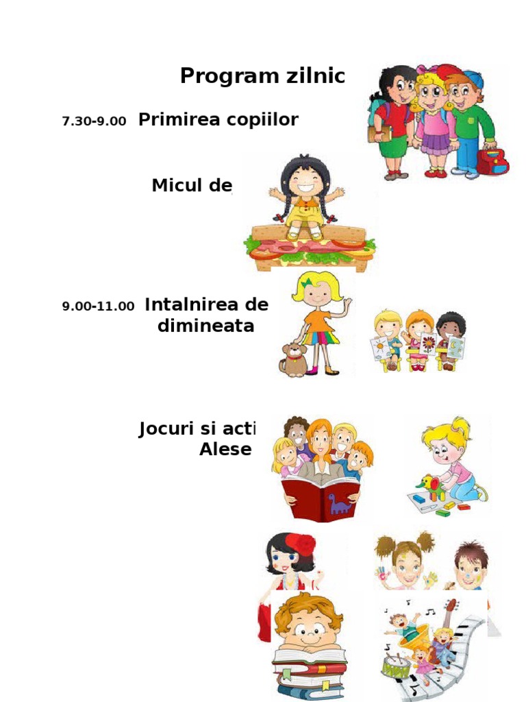 Programul Zilnic Cu Imagini | PDF