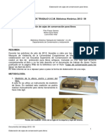 Elaboración de Cajas de Conservación para Libros