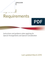  Special Requirements Booklet Last Updated Mar15
