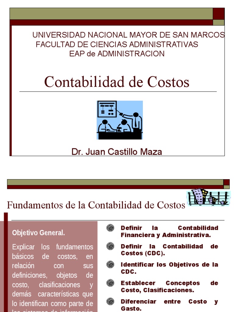Fundamentos de la Contabilidad de Costos | PDF | Costo | Contabilidad ...