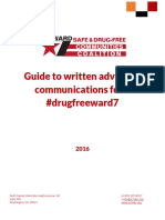 Guide to written advocacy communications for a #drugfreeward7
