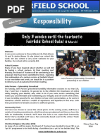 Responsibility: Only 3 Weeks Until The Fantastic Fairfield School Gala!