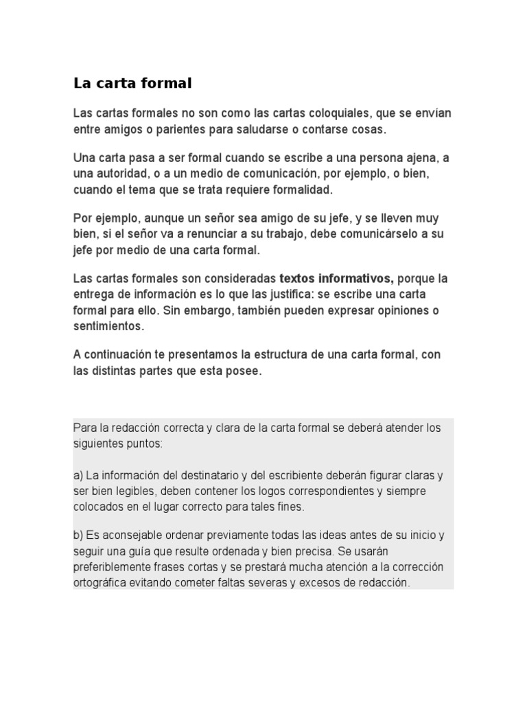 Ejemplo De Una Carta Formal Corta Para Un Amigo – Ejemplo Interesante site