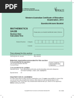 Mathematics Stage 2A 2B Calc Free 2013
