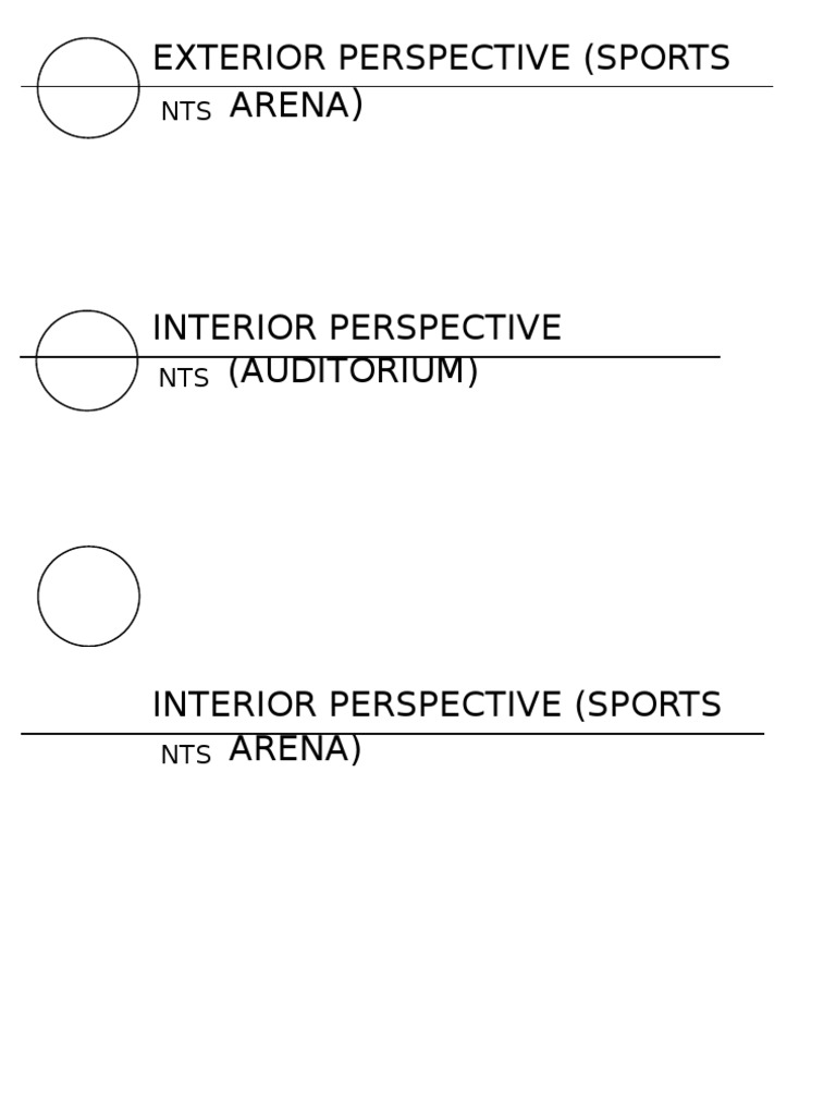 Sports Arena Interior and Exterior Views | PDF
