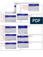 School Calendar 2015 2016 Monthly (94773)